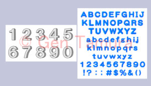 ストックイラスト　数字　アルファベット　英語　素材　PIXTA　Adobe Stock　stock illustration numbers alphabets