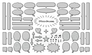 Speech balloon icons (iStock) Illustration by Gen Tamura