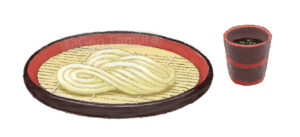 ざるうどん　うどん　イラスト　ストックイラスト　讃岐うどん　さぬきうどん　香川県　PIXTA